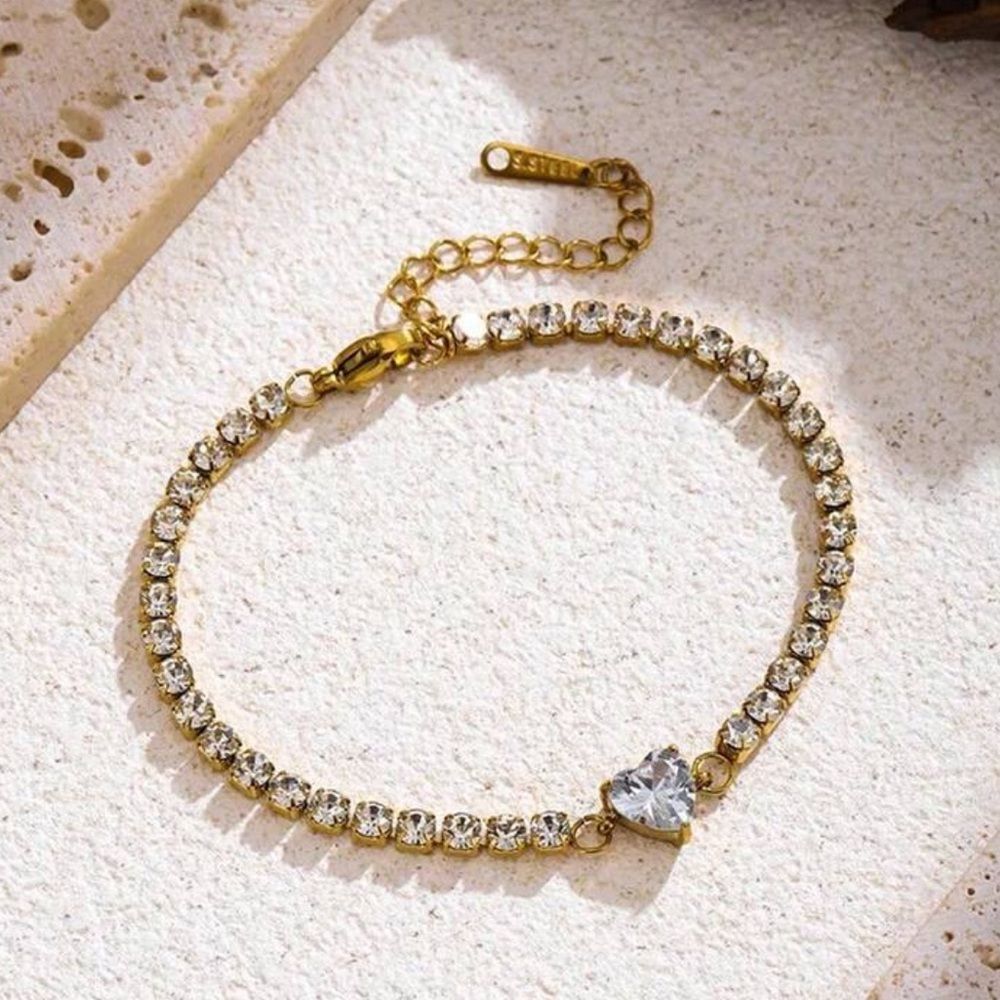 Diamond heart Bracelet M1335